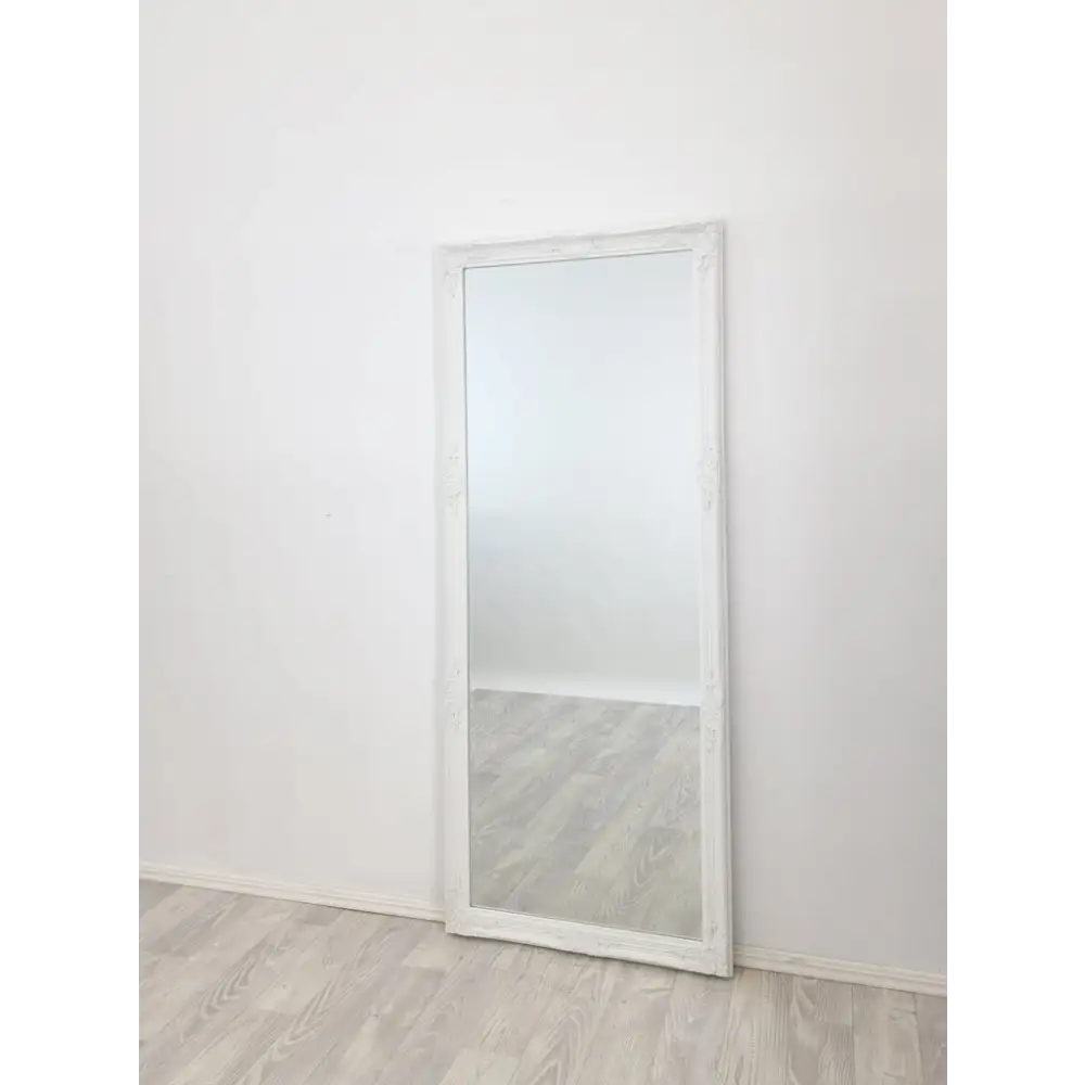 French Provincial Ornate Mirror - White - Medium 70cm x 170cm - Home & Garden > Decor