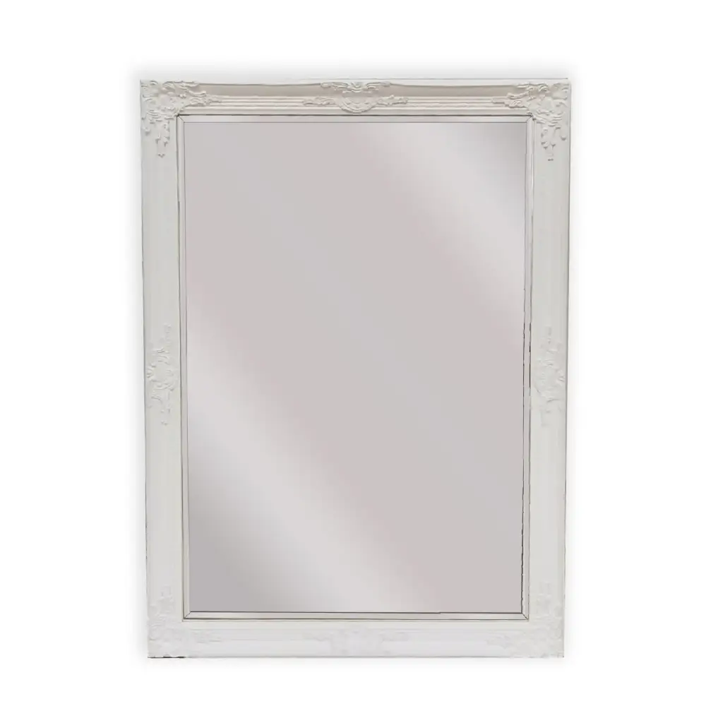 French Provincial Ornate Mirror - White - Small 80cm x 110cm - Home & Garden > Decor > Mirrors