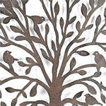French Rustic 60cm Tree of Life & Birds Round Metal Wall Garden Art Sculpture - Home & Garden > Decor > Garden Ornaments