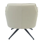 Freya Leather Swivel Occasional Chair Lounge Seat - Brown - Furniture > Sofas