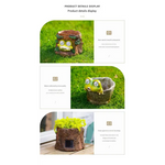 Frog Solar Light Planter - Resin Succulent Pot with Glowing Eyes (Stump frog) - Occasions > Christmas > Outdoor