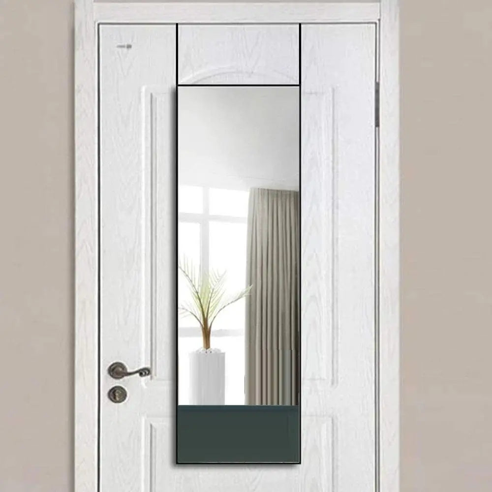 Full-Length Mirror Long Standing for Bedroom and Bathroom (106 x 35 cm Black) - Home & Garden > Decor > Mirrors