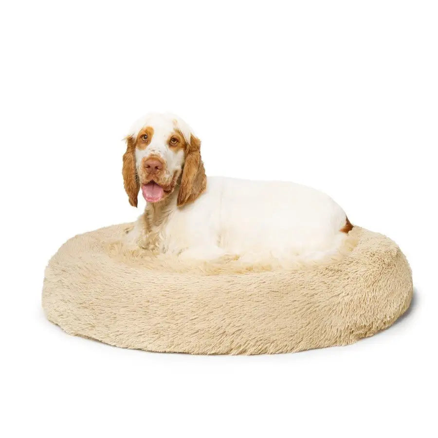Fur King ’Nap Time’ Calming Dog Bed - Medium - Brindle - Pet Care > Dog Supplies > Dog Beds