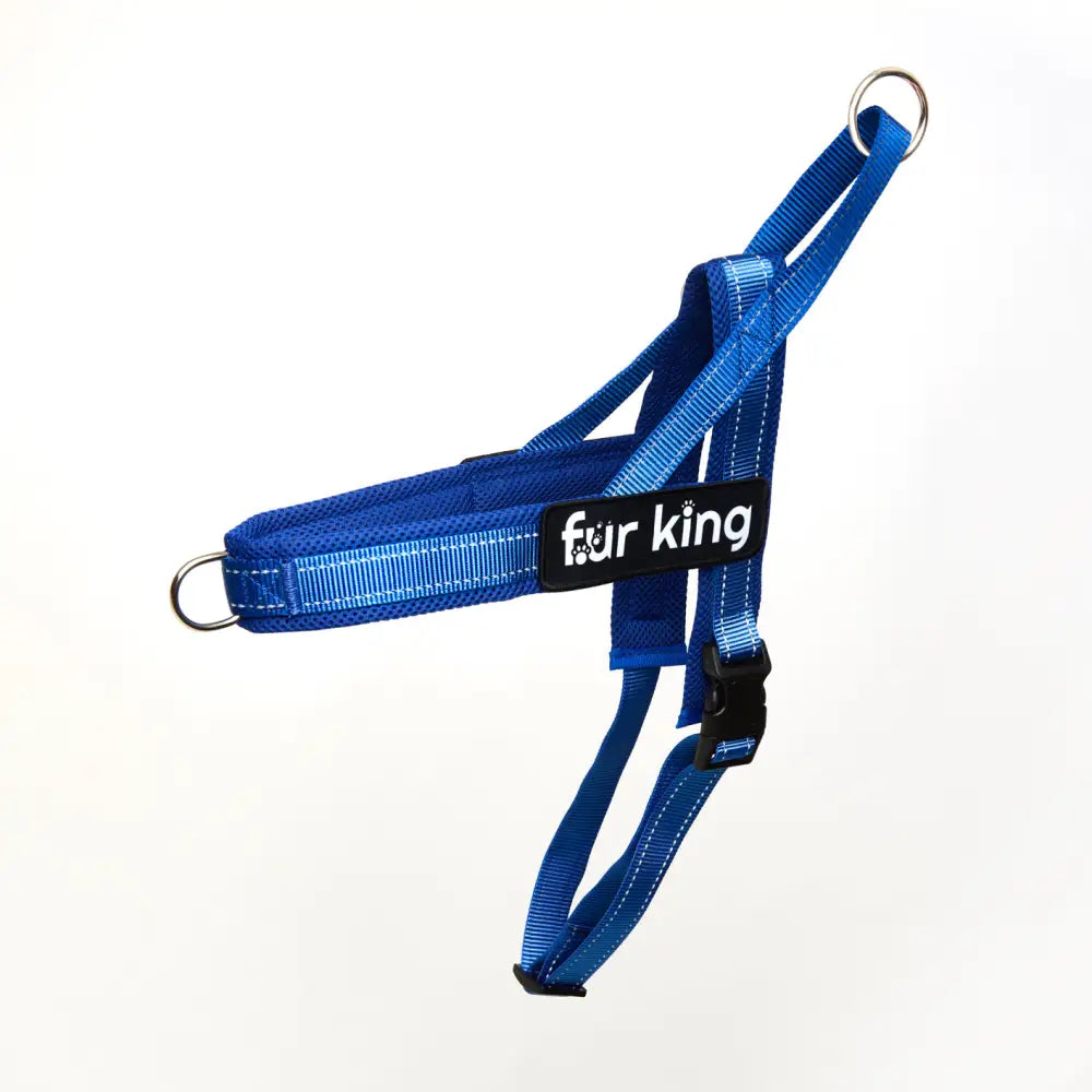 Fur King Signature Quick Fit Harness Large Blue - Pet Care > Dog Supplies > Dog Collars Leads & Harnesses