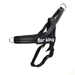 Fur King Signature Quick Fit Harness Medium Black - Pet Care > Dog Supplies > Dog Collars Leads & Harnesses