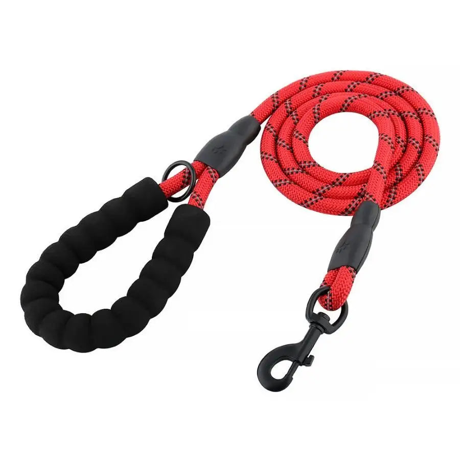 Fur King Ultimate 1.5 Metre Dog Lead - Red - Pet Care > Dog Supplies > Dog Collars Leads & Harnesses