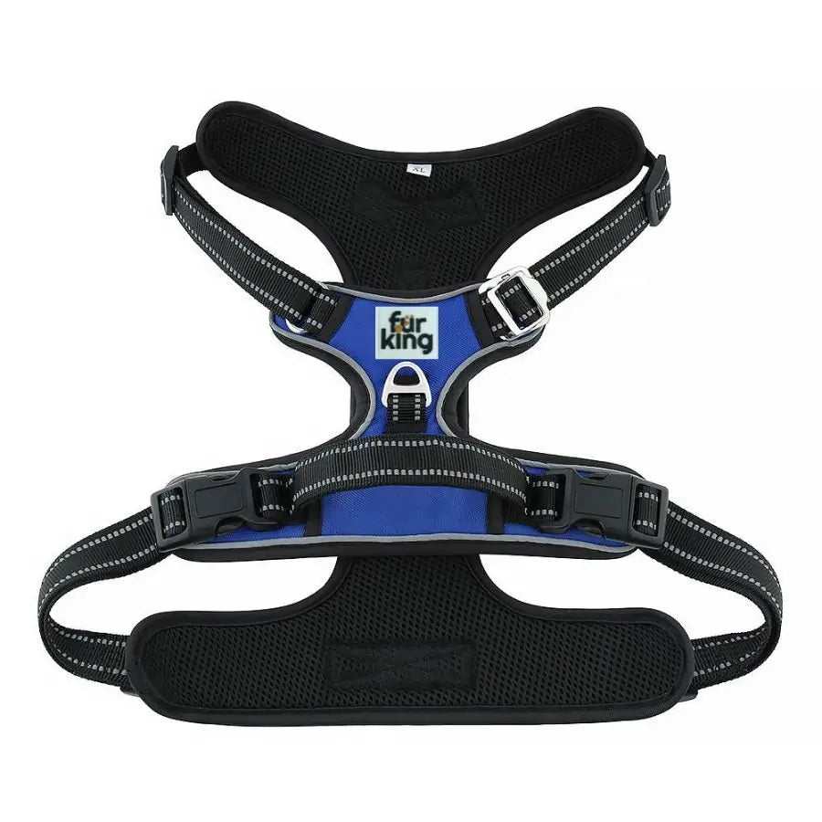 Fur King Ultimate No Pull Dog Harness - Medium - Blue - Pet Care > Dog Supplies > Dog Collars Leads & Harnesses