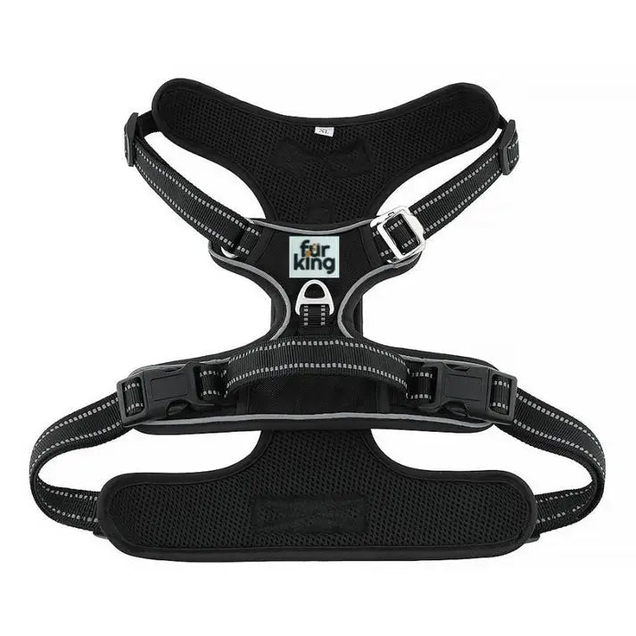 Fur King Ultimate No Pull Dog Harness - Small - Black - Pet Care > Dog Supplies > Dog Collars Leads & Harnesses