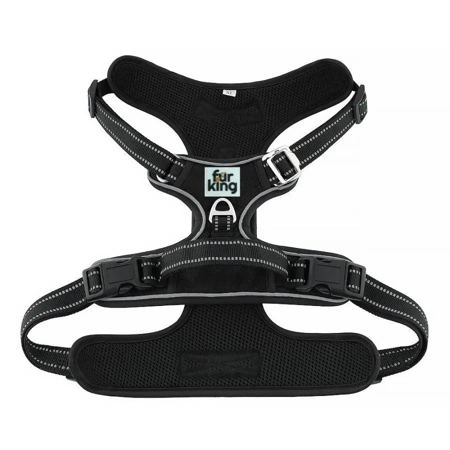 Fur King Ultimate No Pull Dog Harness - XL - Black - Pet Care > Dog Supplies > Dog Collars Leads & Harnesses