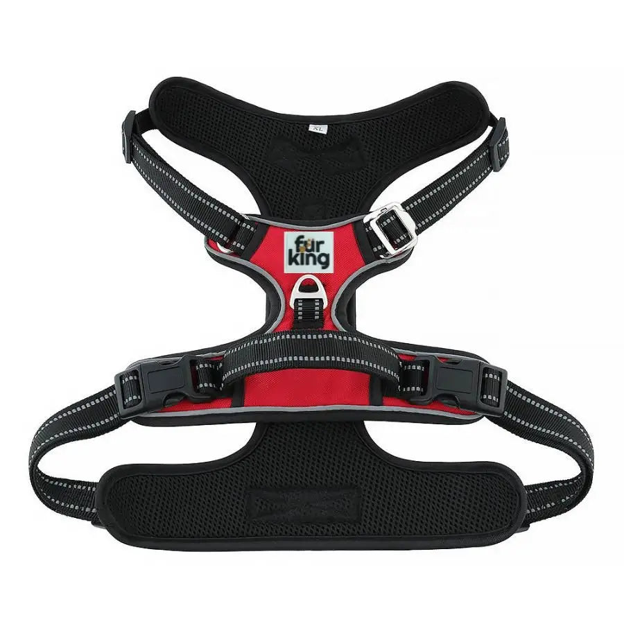 Fur King Ultimate No Pull Dog Harness - XL - Red - Pet Care > Dog Supplies > Dog Collars Leads & Harnesses