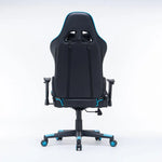 Gaming Chair Ergonomic Racing chair 165° Reclining Gaming Seat 3D Armrest Footrest Pink White - Furniture > Bar Stools