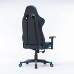 Gaming Chair Ergonomic Racing chair 165° Reclining Gaming Seat 3D Armrest Footrest Pink White - Furniture > Bar Stools