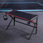 Gaming Desk Desktop PC Computer Desks Desktop Racing Table Office Laptop Home K-Shaped Legs Black 120cm - Furniture >