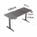 Gaming Standing Desk Home Office Lift Electric Height Adjustable Sit To Stand Motorized Standing Desk 1460 - Furniture