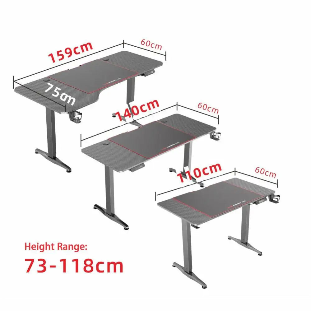 Gaming Standing Desk Home Office Lift Electric Height Adjustable Sit To Stand Motorized Standing Desk 1160 - Furniture