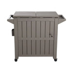Garden Bar Serving Cart with Cooler (Taupe) - Furniture > Outdoor