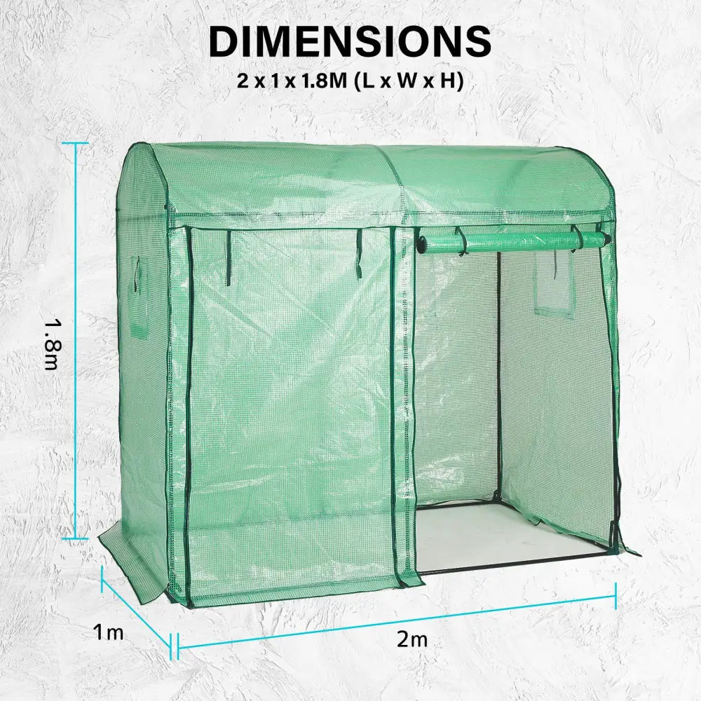 Garden Greenhouse Shed PE Cover Only 200cm Dome - Home & Garden > Green Houses