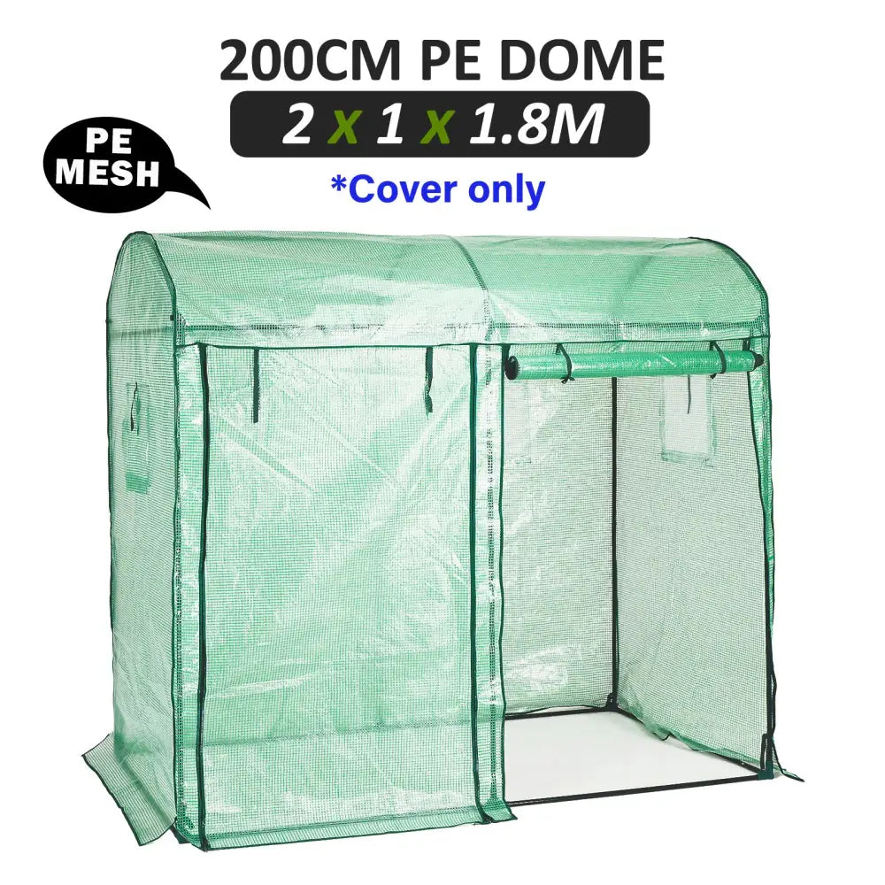 Garden Greenhouse Shed PE Cover Only 200cm Dome - Home & Garden > Green Houses