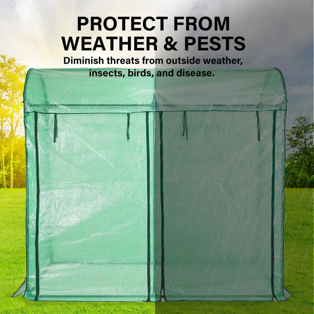 Garden Greenhouse Shed PE Cover Only 200cm Dome - Home & Garden > Green Houses