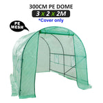 Garden Greenhouse Shed PE Cover Only 300cm Dome Tunnel - Home & Garden > Green Houses