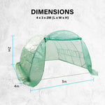 Garden Greenhouse Shed PE Cover Only 400cm Dome Tunnel - Home & Garden > Green Houses
