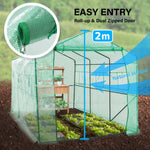 Garden Greenhouse Walk-In Shed 3.5x2x2M PE Apex - Home & Garden > Green Houses
