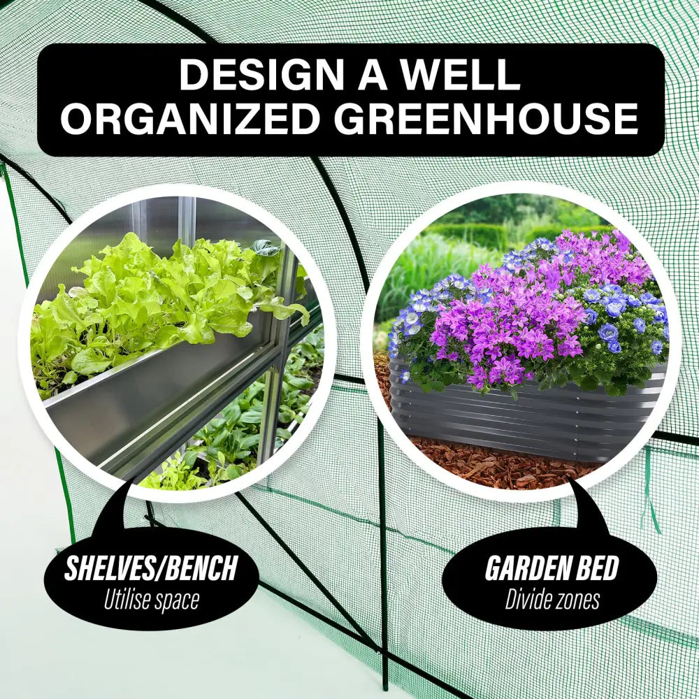 Garden Greenhouse Walk-In Shed 3.5x2x2M PE Apex - Home & Garden > Green Houses