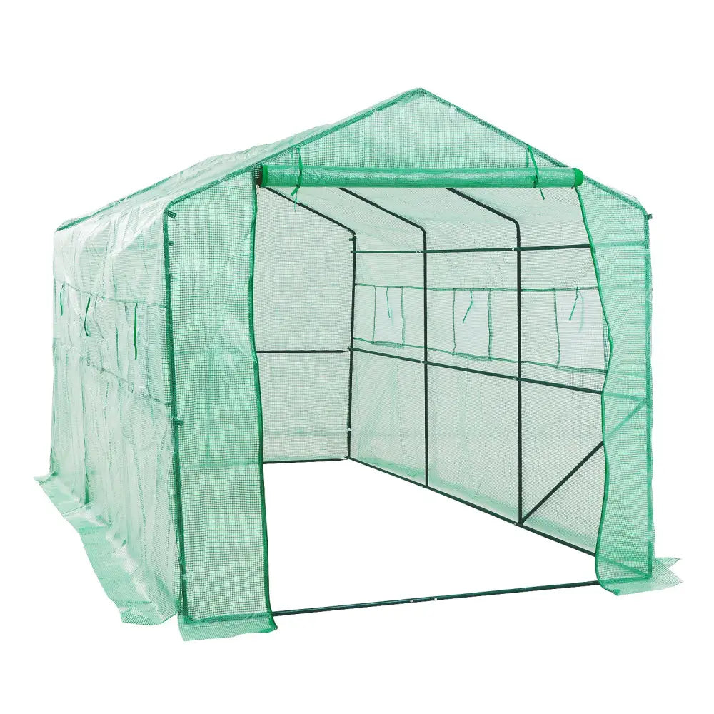 Garden Greenhouse Walk-In Shed 3.5x2x2M PE Apex - Home & Garden > Green Houses