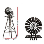 Garden Windmill 120cm Metal Ornaments Outdoor Decor Ornamental Wind Mill - Home & Garden > Decor