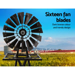 Garden Windmill 160cm Metal Ornaments Outdoor Decor Ornamental Wind Mill - Home & Garden > Decor