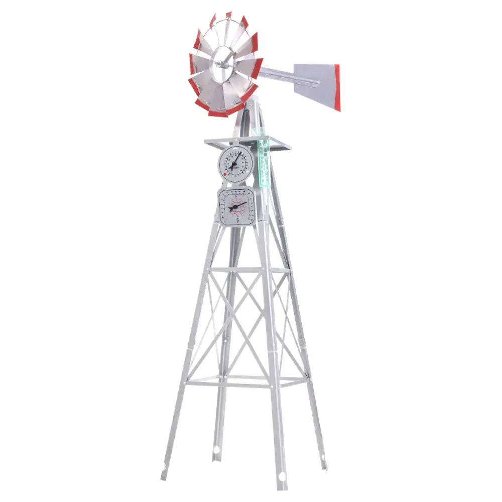 Garden Windmill 4FT 146cm Metal Ornaments Outdoor Decor Ornamental Wind Will - Home & Garden > Decor