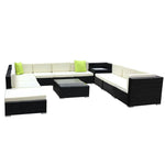Gardeon 12PC Outdoor Furniture Sofa Set Wicker Garden Patio Lounge - Furniture > Outdoor