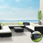 Gardeon 12PC Sofa Set with Storage Cover Outdoor Furniture Wicker - Furniture > Outdoor