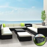 Gardeon 13-Piece Outdoor Sofa Set Wicker Couch Lounge Setting Cover - Furniture > Outdoor