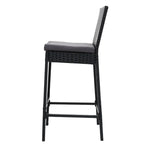 Gardeon 2-Piece Outdoor Bar Stools Dining Chair Bar Stools Rattan Furniture - Furniture > Outdoor