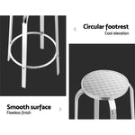Gardeon 2-Piece Outdoor Bar Stools Patio Indoor Bistro Aluminum Chairs - Furniture > Bar Stools & Chairs