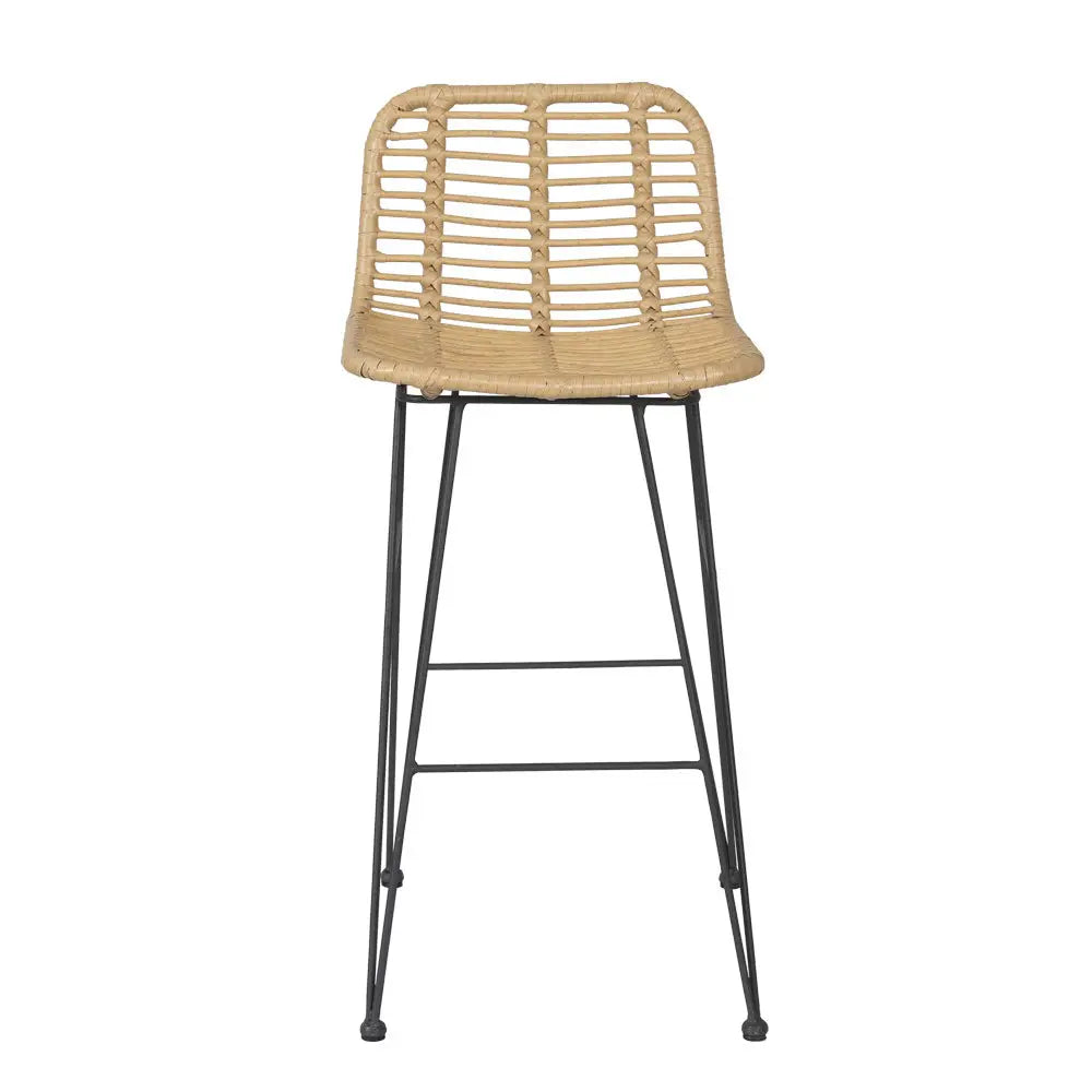 Gardeon 2 Piece Outdoor Bar Stools Wicker Dining Rattan Chair - Furniture > Outdoor > Outdoor Chairs