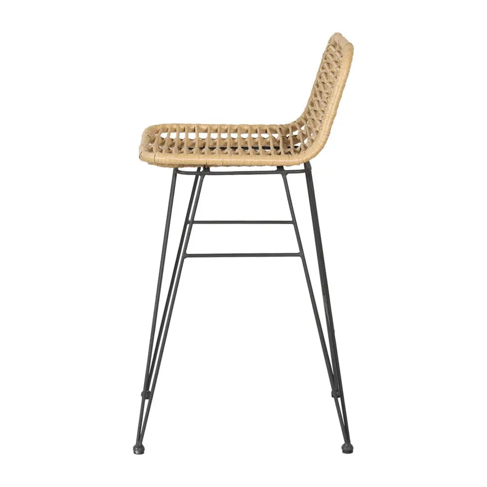 Gardeon 2 Piece Outdoor Bar Stools Wicker Dining Rattan Chair - Furniture > Outdoor > Outdoor Chairs