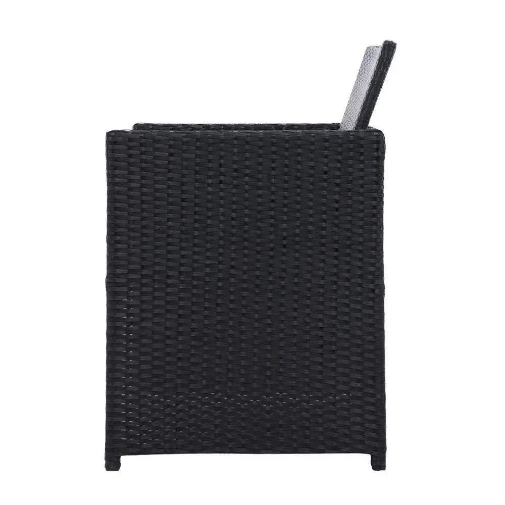Gardeon 2PC Outdoor Dining Chairs Patio Furniture Wicker Garden Cushion Hugo - Furniture > Outdoor