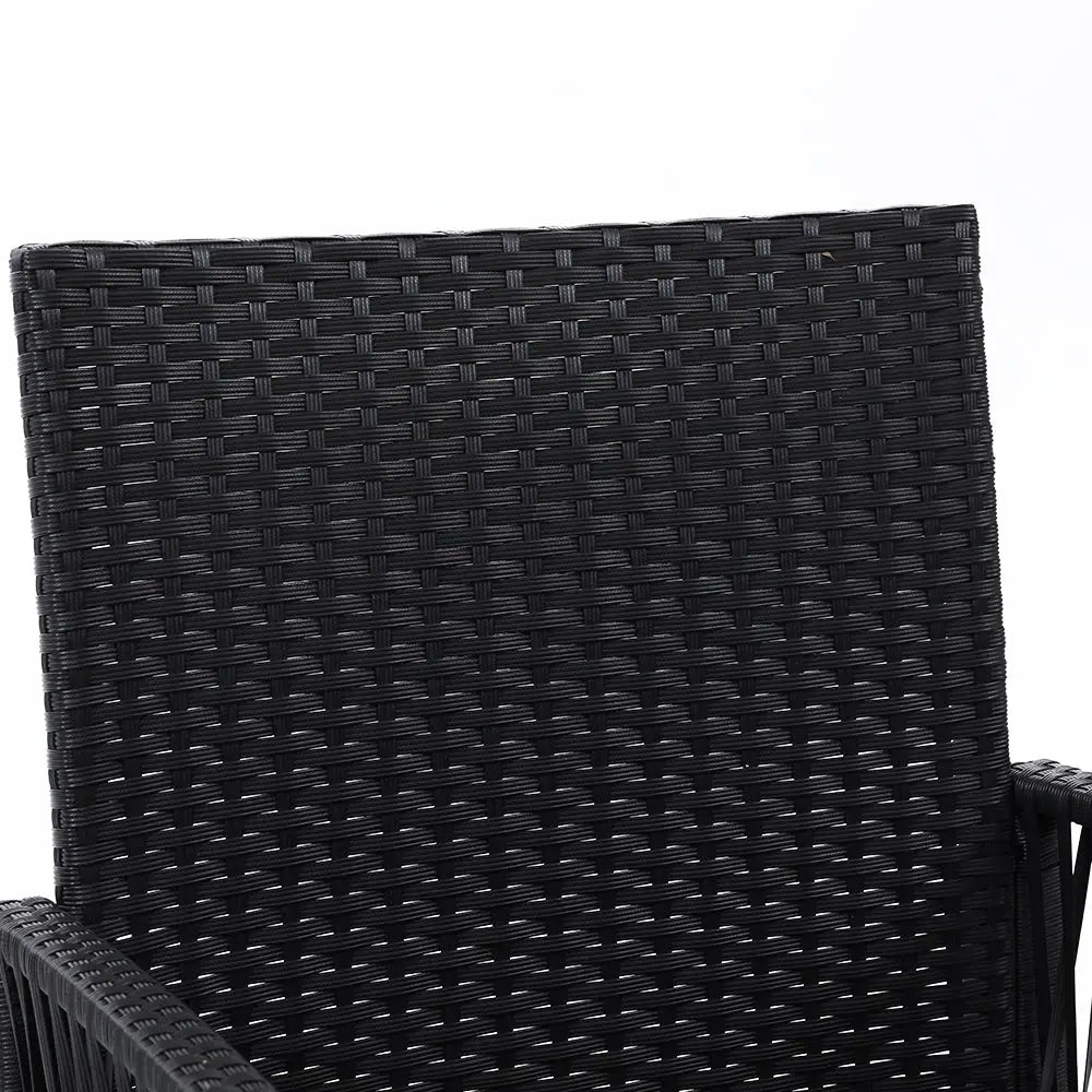 Gardeon 2PC Outdoor Dining Chairs Patio Furniture Wicker Lounge Chair Garden - Furniture > Outdoor