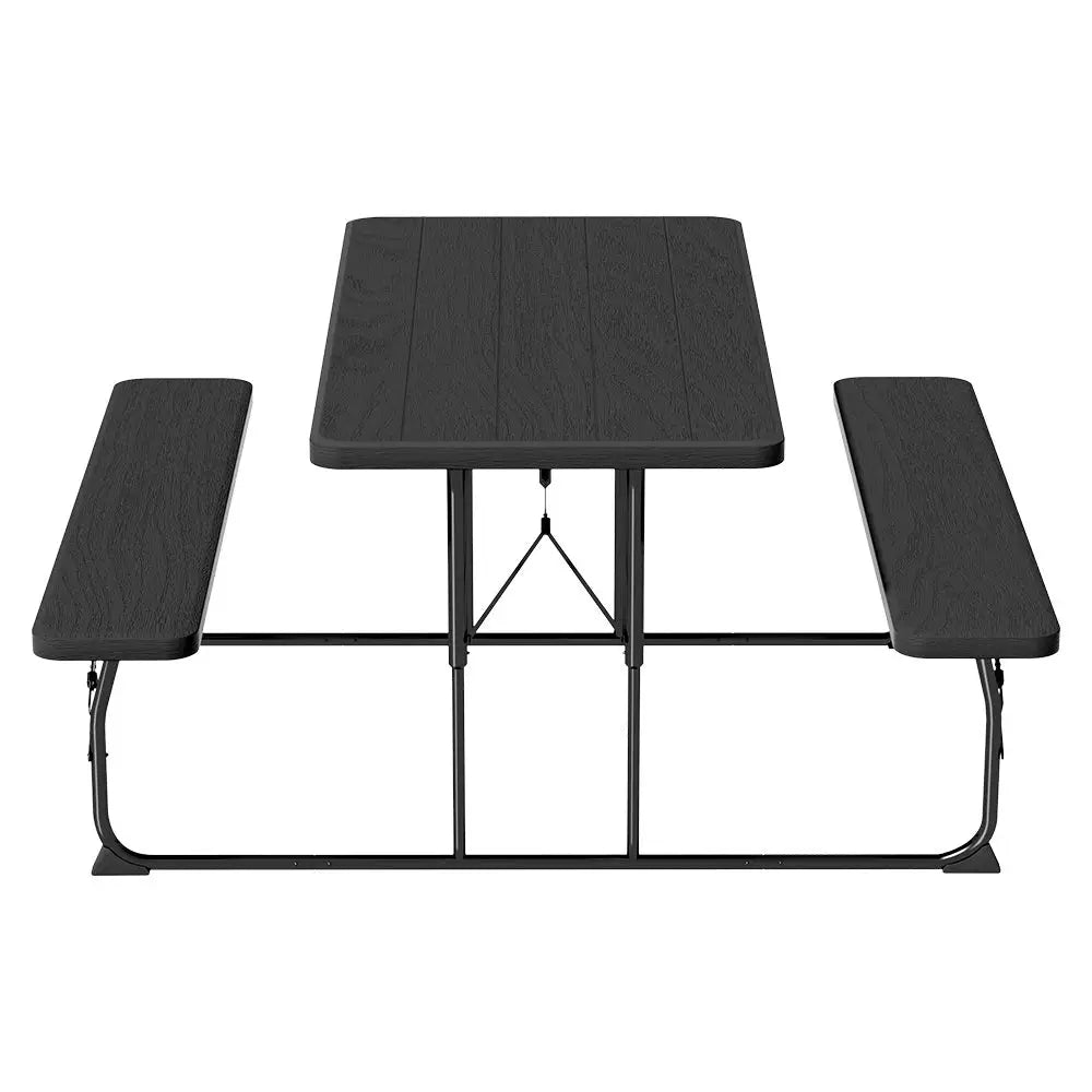 Gardeon 3 PCS Outdoor Furniture Dining Set Lounge Setting Patio HDPE Bench - Furniture > Outdoor