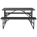 Gardeon 3 PCS Outdoor Furniture Dining Set Lounge Setting Patio HDPE Bench - Furniture > Outdoor