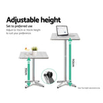 Gardeon 3-Piece Outdoor Bar Set Bistro Table Stools Adjustable Square Cafe - Furniture > Outdoor