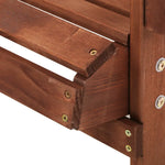 Gardeon 3PC Adirondack Outdoor Table and Chairs Wooden Beach Chair Brown - Furniture > Outdoor > Outdoor Sofas & Lounge