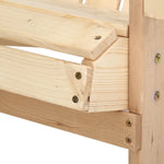 Gardeon 3PC Adirondack Outdoor Table and Chairs Wooden Beach Chair Natural - Furniture > Outdoor > Outdoor Chairs