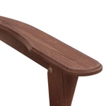 Gardeon 3PC Adirondack Outdoor Table and Chairs Wooden Foldable Beach Chair Brown - Furniture > Outdoor > Outdoor Sofas