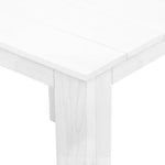 Gardeon 3PC Adirondack Outdoor Table and Chairs Wooden Foldable Beach Chair White - Furniture > Outdoor > Outdoor Sofas
