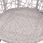 Gardeon 3PC Bistro Set Outdoor Furniture Rattan Table Chairs Patio Garden Cushion Grey - Furniture > Outdoor