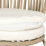 Gardeon 3PC Outdoor Bistro Set Patio Furniture Rope Setting Chairs Table Beige - Furniture > Outdoor