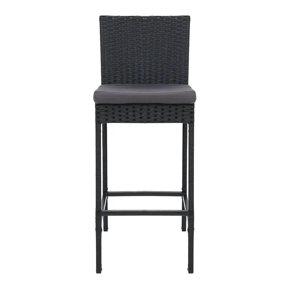 Gardeon 4-Piece Outdoor Bar Stools Dining Chair Bar Stools Rattan Furniture - Furniture > Outdoor